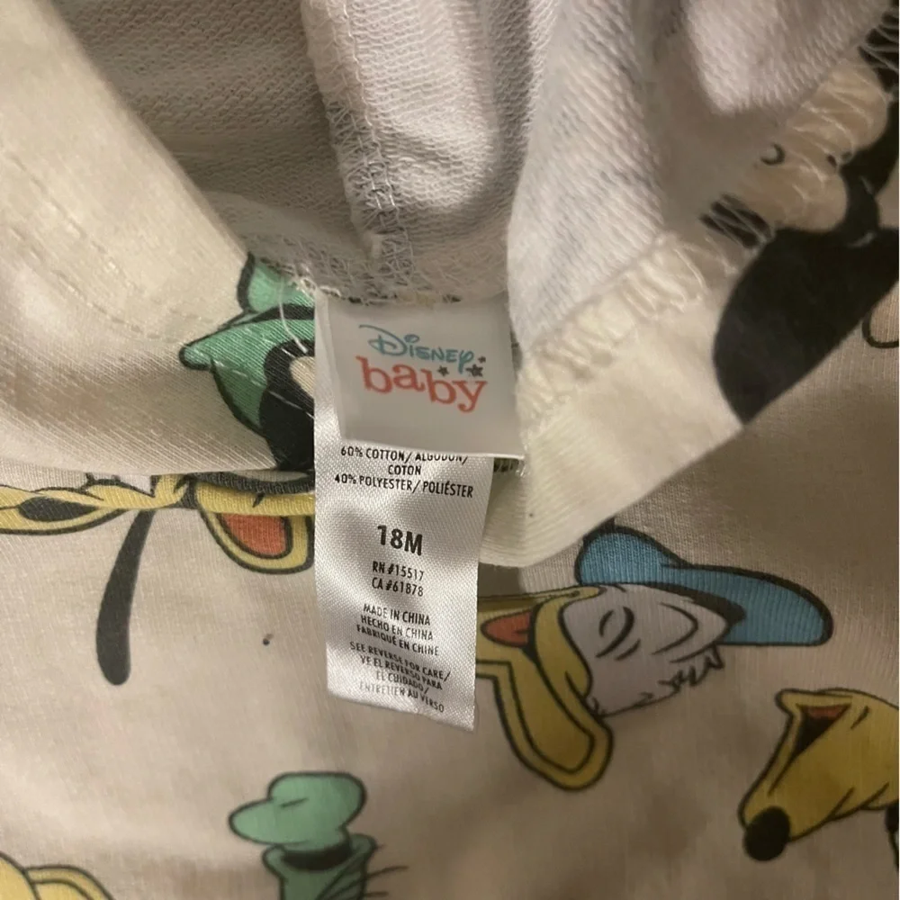 Disney Baby | Micky and friends summer hoodie matching set | 12 mo